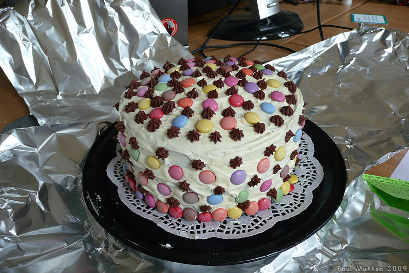 homemade birthday cake